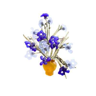 梵高美术款授权设计胸针