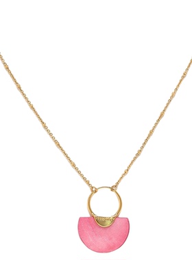 法国品牌Franck Herval蕾娜系列项链高级感轻奢小众粉红色配饰女