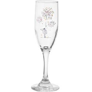 气泡招待所‘原创浪漫焰舞流光玻璃香槟杯红酒杯氛围感甜酒高脚杯