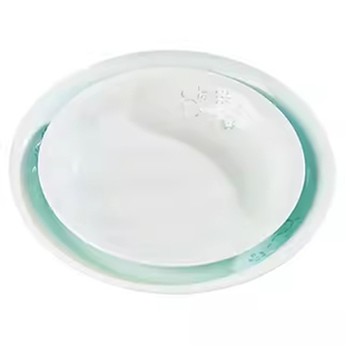 景德镇玲珑瓷影青釉下彩餐具高档家用米饭碗面碗单个组合高脚隔热