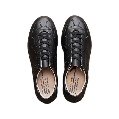 枯骨头层牛皮黑武士德训鞋