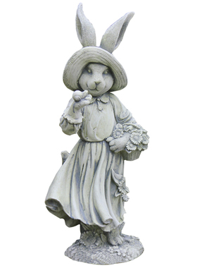 兔子庭院景观田园风绿化小动物