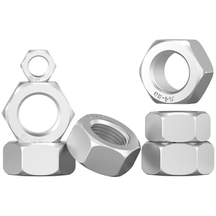 304不锈钢六角螺母316螺帽201螺丝帽M1.0/M2/M2.5/M3/M4/M5-M39