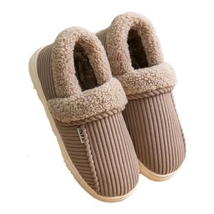 回力棉鞋女款冬季加绒加厚包跟手工棉拖鞋新款男士东北保暖鞋HL15