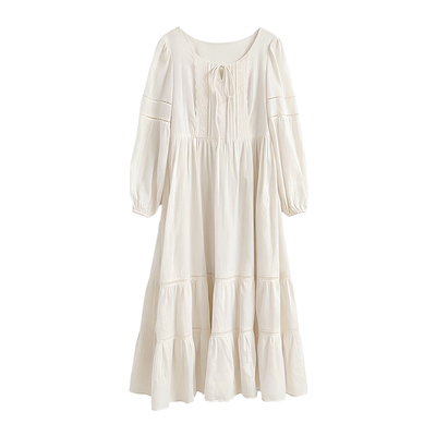 MOBAI默白法式复古显瘦连衣裙女