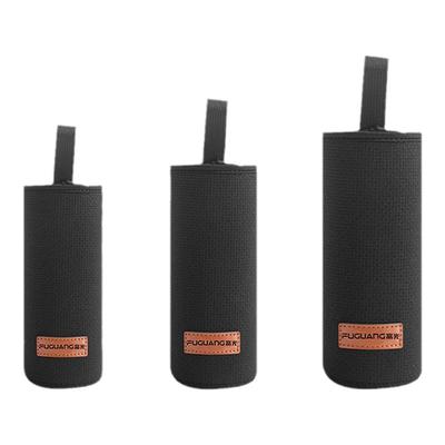 富光保温杯杯套玻璃杯杯套通用防烫隔热水杯黑色保护套压纹布套