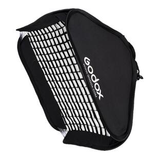 神牛S2支架便携80*80cm折叠网格柔光箱摄影闪光灯人像热靴柔光罩