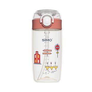 儿童水杯夏季牛奶杯带刻度吸管杯子ppsu幼儿园上学专用宝宝喝水杯