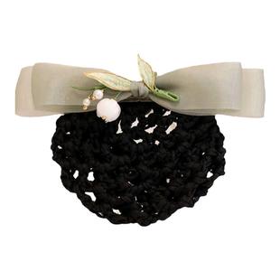 职业头花发网网兜护士空姐银行工作发夹头饰盘头发发饰洋气时尚