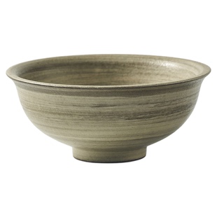 秋野家景德镇复古粗陶米饭碗纯色日式手工甜品碗家用高颜值元宝碗