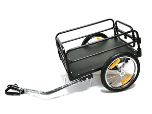 自行车拖车拉货载物行李货车单车后挂车旅行脚踏车后挂小拖斗减震