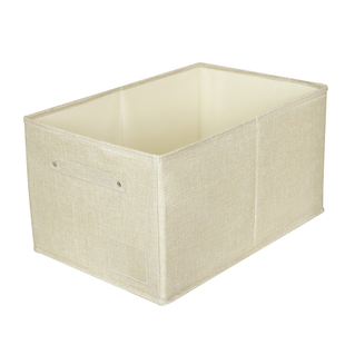 棉麻衣柜收纳箱分层衣服裤子布艺储物箱整理盒可折叠收纳盒衣物