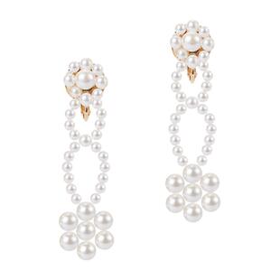 Mell赋格艺术 长款耳环珍珠款夹女无耳洞超仙气质显脸瘦原创新款