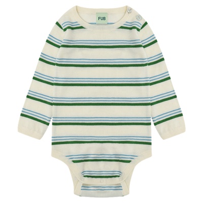 Little现货  丹麦FUB SS26春夏婴儿宝宝条纹短袖包屁衣打底裤超薄