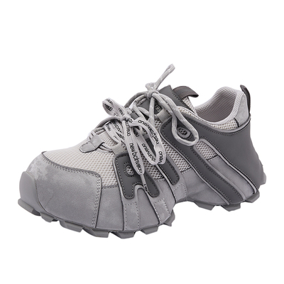 复古透气德训鞋女厚底休闲老爹鞋