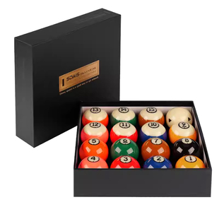 台球球珠中式黑八黑金刚水晶球子标准TV大号5.72十六彩斯诺克白球