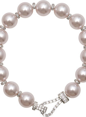 方糖家曼塔玫瑰珍珠马蹄扣手链