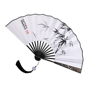 沈清秋沈兰舟周边cos汉服搭配流苏渣反自救将进酒水墨古风折扇子