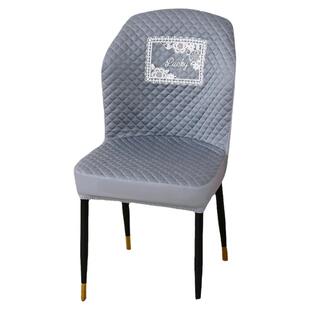 餐桌椅子套罩扇形贝壳弧形椅套凳子套全包加厚防滑椅子套连体椅垫