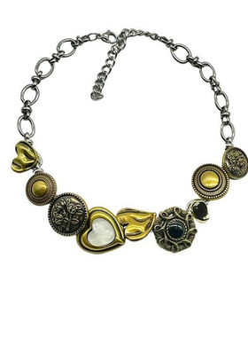 女爱心锁骨项链时尚百搭