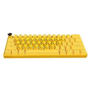 小鸭子键盘按动鸭叫鸭鸭键盘机械键盘声键盘客制化创意小黄鸭键盘