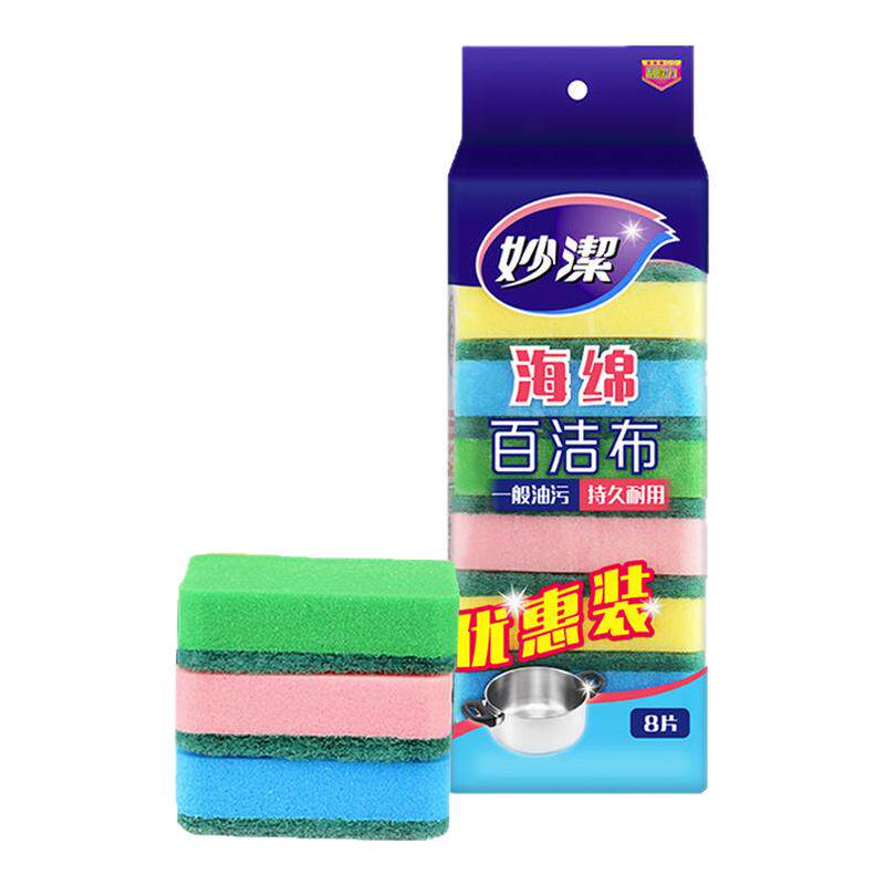 妙洁百洁布洗碗布海绵百洁布