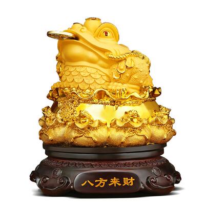 八方招财金蟾客厅收银台装饰摆件