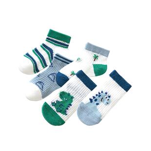 儿童袜子男童短款薄款春夏纯中筒网眼袜女童宝宝袜婴儿中大童袜子