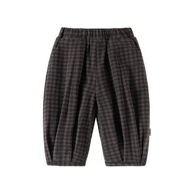 儿童加厚摇粒绒秋冬男童保暖长裤