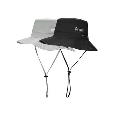 特步渔夫帽男女2025年夏季新款户外抗菌遮阳帽休闲运动防晒帽子