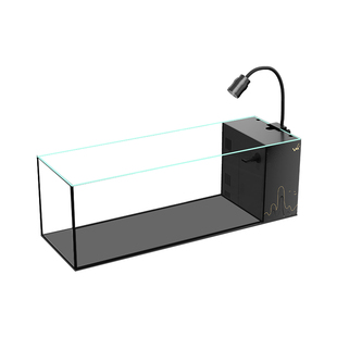 桌面侧滤溪流缸金鱼缸原生南美超白鱼缸造景全套自循环小型溪流石