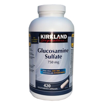 加拿大柯克兰750MG硫酸氨糖420粒