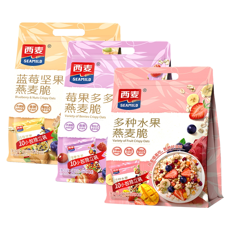 西麦独立小包装儿童早餐水果麦片
