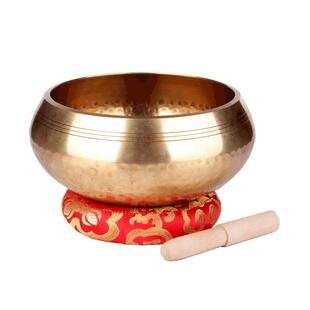 颂钵疗愈工具音钵尼泊尔手工钵音碗音疗瑜伽冥想满月颂钵铜磬摆件