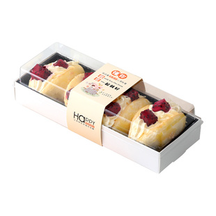 瑞丽烘焙老婆饼包装盒西点肉松小贝盒子饱饱卷打包盒一次性蛋糕卷