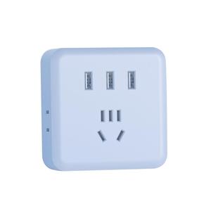 超薄插头插座转换器扩展86型面板带USB接口的充电多孔开关一转多