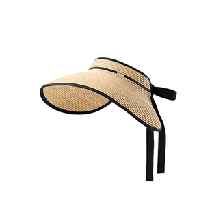 蕉下蛋卷草帽原纱防晒UL558大檐沙滩海边法式防紫外线空顶防晒帽