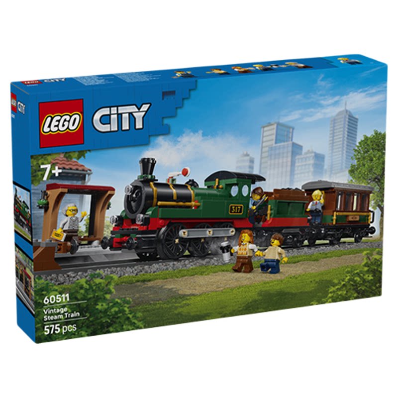 乐高LEGO60511复古蒸汽火车