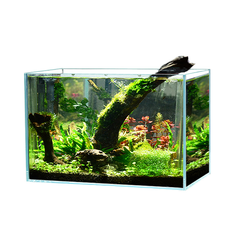 吉景佳水族箱超白玻璃鱼缸家用桌面超白缸客厅乌龟缸金鱼缸免换水