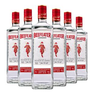 Beefeater必富达金酒700ml六支英国进口蒸馏洋酒基酒调酒