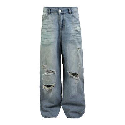 ROCKSTA2024春夏水洗直筒牛仔裤