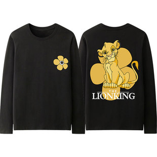NASA狮子王辛巴联名长袖T恤男秋季体恤The Lion King辛巴娜娜衣服