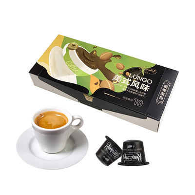 Romaunt美式胶囊咖啡10粒意式浓缩黑咖啡兼容nespresso小米胶囊机