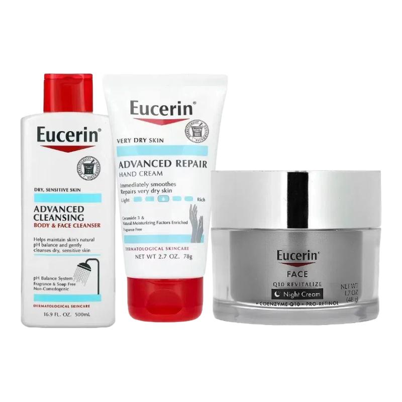 Eucerin优色林皮肤舒缓日常保湿深层修复乳液特创护润抗晒霜