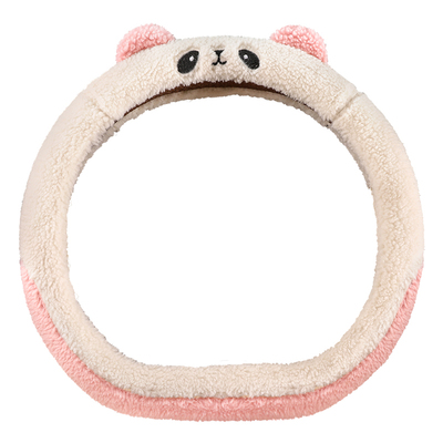 适用于东威A8plusQ7冠行朵拉小电车方向盘套冬季羊羔毛绒卡通把套