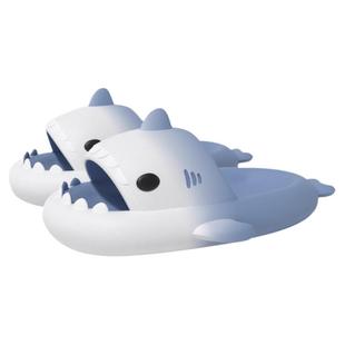 种地吧同款渐变鲨鱼拖鞋女夏季室内家居家洗澡防滑情侣软底外穿凉