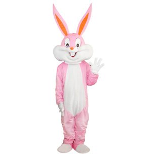 兔八哥人偶服装可爱小白兔卡通cos头套道具玩偶复活节兔子吉祥物