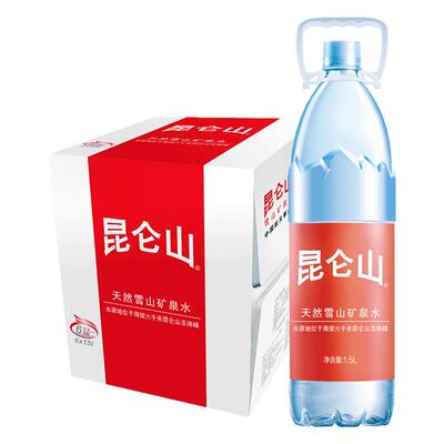 昆仑山矿泉水富含矿物质1.5L*6瓶
