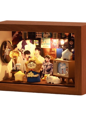 张杰周边创意音乐专辑造景相框装饰小摆件桌面卧室摆台送女生礼物