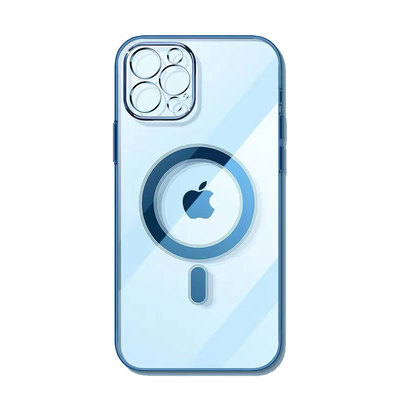 电镀奢华透明磁吸无线充电手机壳